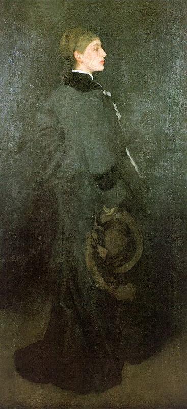 James Abbott McNeil Whistler Arrangement in Brown and Black Sweden oil painting art